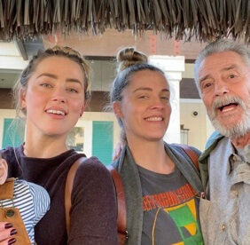 Paige Heard's father David Heard and sisters Amber Heard and Whitney Heard 